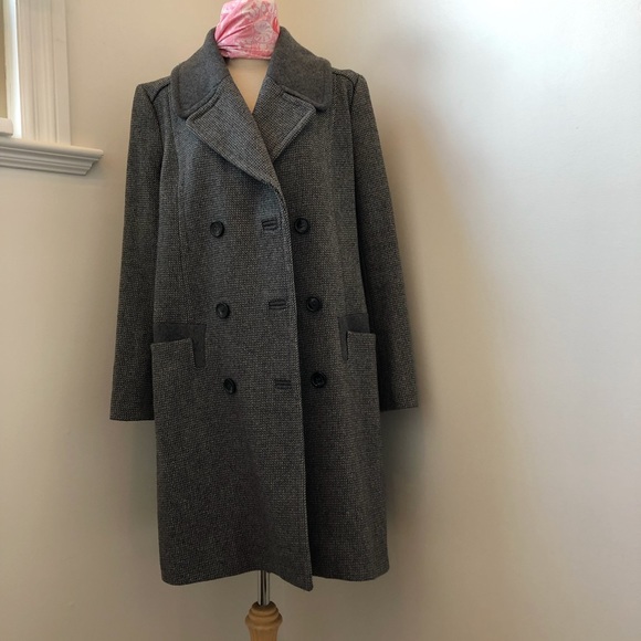 Women’s French Connection Grey Wool Coat, US 0 - Picture 1 of 6